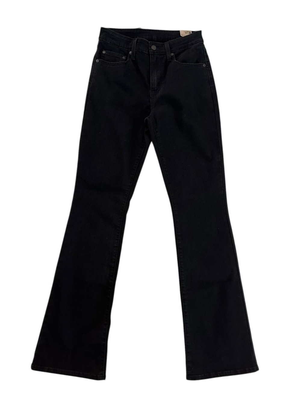 Levi's 725 Women's Black High Rise Bootcut Slim Hip Thigh Jeans Size 28x32 NWT